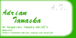 adrian tamaska business card